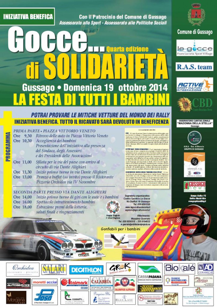 Gocce di solidarietà 2014