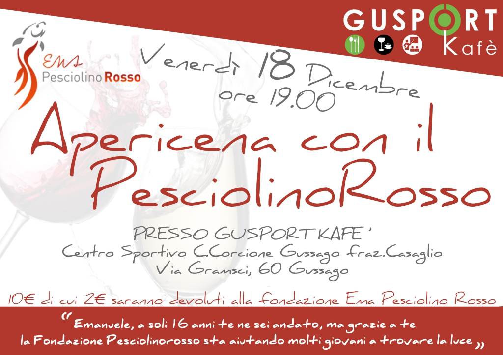Apericena Fondazione Pesciolino Rosso 2015